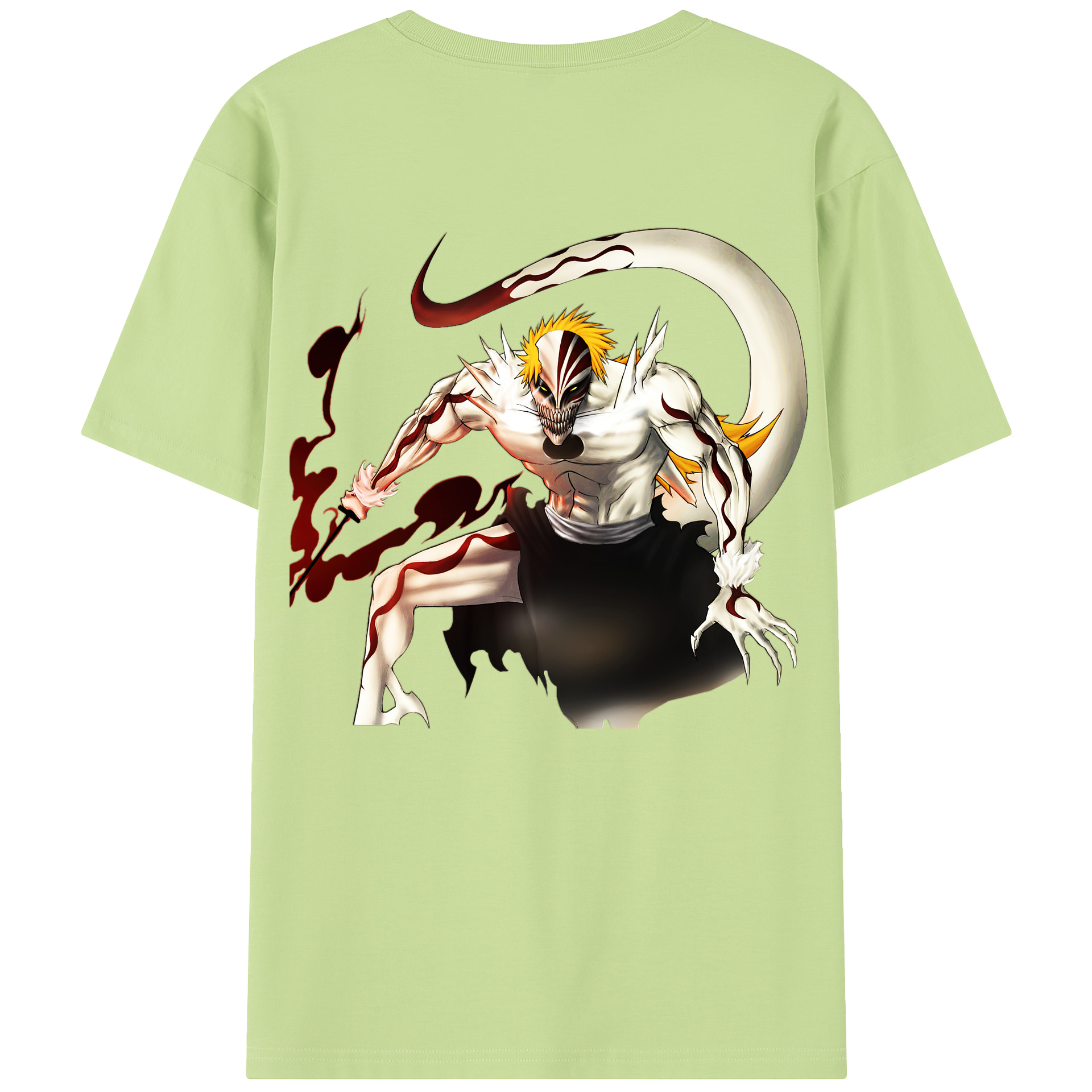 （画像用） ブリーチ 黒崎一護（くろさき いちご）BLEACH Kurosaki Ichigo 綿100％半袖Tシャツ（背面プリント）